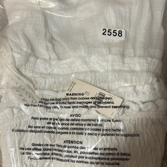 Anthropologie Stephanie Smocked Eyelet Tank With Bows NWT SZ L-XL - Picture 13 of 16